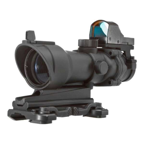 AIM-O OTTICA COMPATTA ZOOM 4X LENTE 32MM CON MINI RED DOT NERO (AO5316-B) - immagine 5