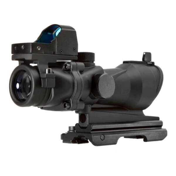 AIM-O OTTICA COMPATTA ZOOM 4X LENTE 32MM CON MINI RED DOT NERO (AO5316-B) - immagine 6