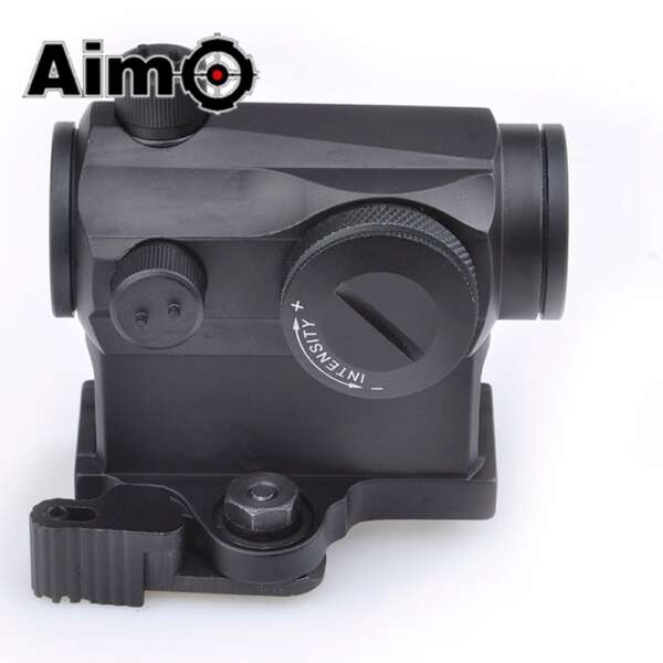 AIM-O RED DOT CON ATTACCO QD CON RIALZO NERO (AO5014-B) - immagine 2