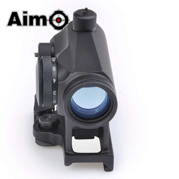 AIM-O RED DOT CON ATTACCO QD CON RIALZO NERO (AO5014-B) - immagine 3