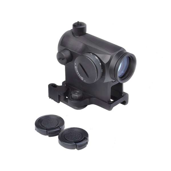 AIM-O RED DOT CON ATTACCO QD CON RIALZO NERO (AO5014-B) - immagine 5