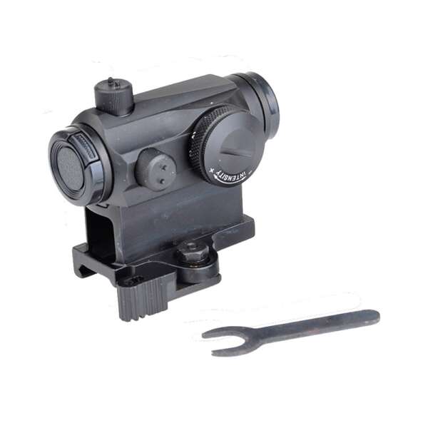 AIM-O RED DOT CON ATTACCO QD CON RIALZO NERO (AO5014-B) - immagine 6