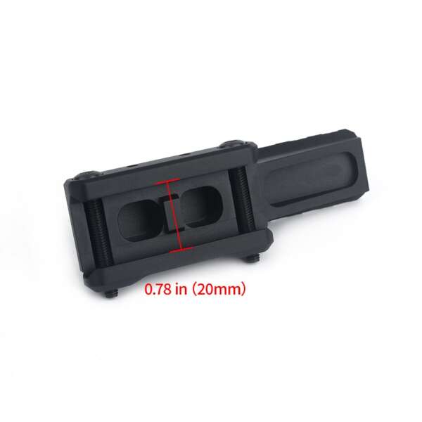 AIM-O SLITTA 20MM 8 SLOT CON RIALZO NERA (AO9034-B) - immagine 6