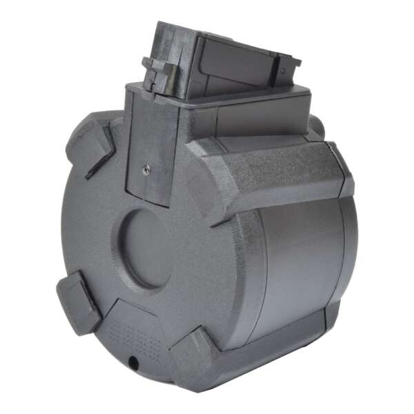 A&K CARICATORE DRUM 1200 COLPI PER SERIE AK NERO (B90-3A BK) - immagine 3