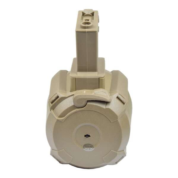 A&K CARICATORE DRUM 1200 COLPI PER SERIE M4 DARK EARTH (B90-1C TN) - immagine 2