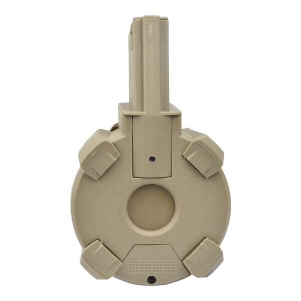 A&K CARICATORE DRUM 1200 COLPI PER SERIE M4 DARK EARTH (B90-1C TN) - immagine 4
