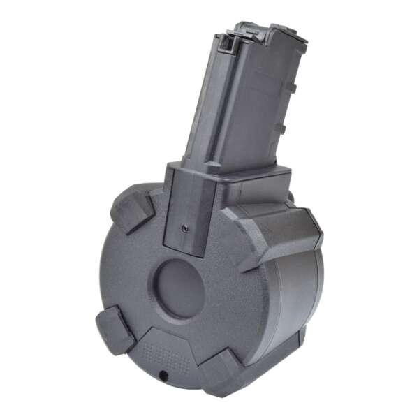 A&K CARICATORE DRUM 1200 COLPI PER SERIE MSD NERO (B90-39A) - immagine 3