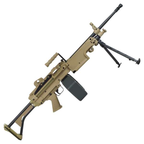 A&K FUCILE ELETTRICO M249-MK1 POLYMER VERSION DARK EARTH (M249-MK1PT) - immagine 2