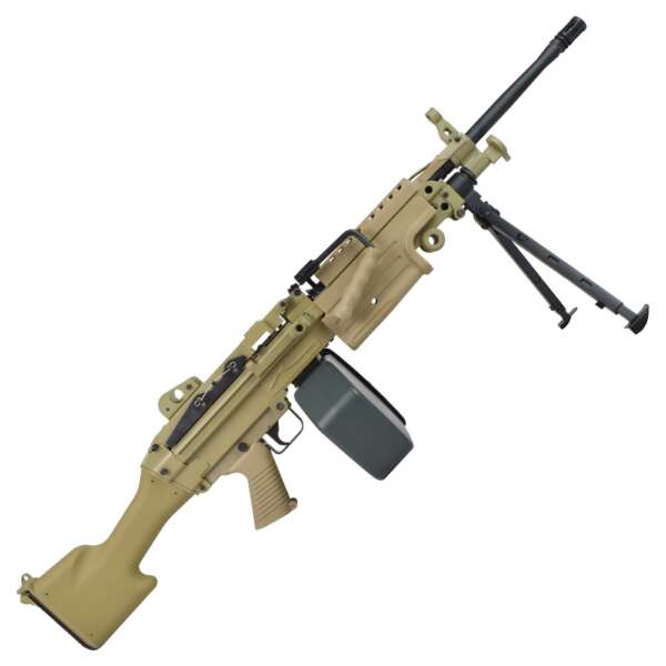 A&K FUCILE ELETTRICO M249-MK2 METAL VERSION DARK EARTH (M249-MK2T) - immagine 2