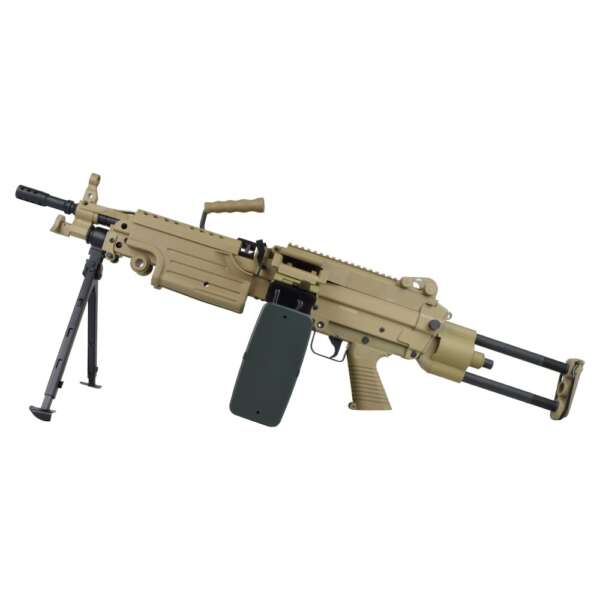 A&K FUCILE ELETTRICO M249 PARA POLYMER VERSION DARK EARTH (M249-PARAPT) - immagine 3