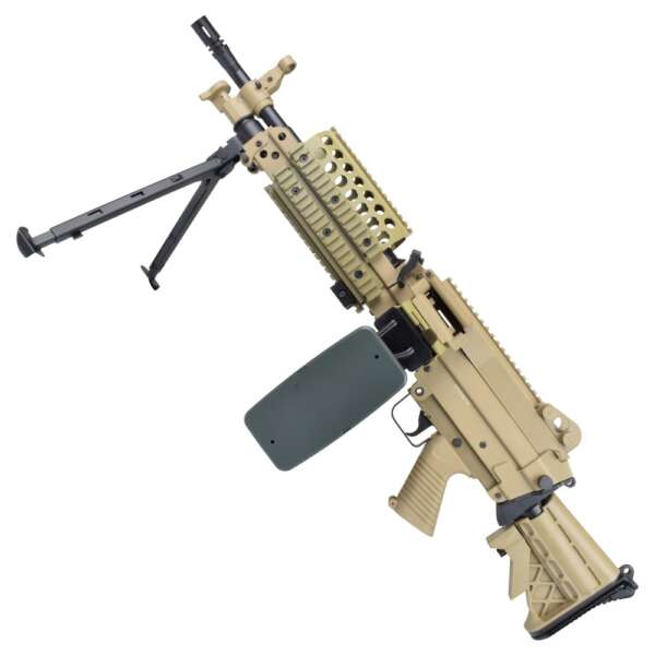 A&K FUCILE ELETTRICO MK46 POLYMER VERSION DARK EARTH (MK46PT) - immagine 4
