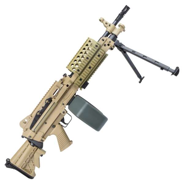 A&K FUCILE ELETTRICO MK46 POLYMER VERSION DARK EARTH (MK46PT) - immagine 3