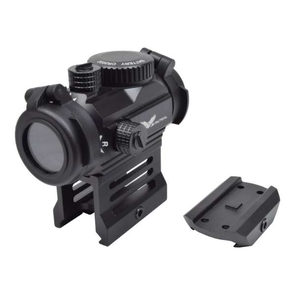 JS-TACTICAL RED DOT SIGHT CON RIALZO 1" NERO (JS-BD02) - immagine 2