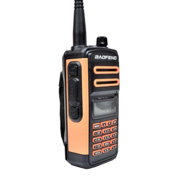BAOFENG RICETRASMITTENTE DUAL BAND VHF/UHF FM UPGRADED VERSION ARANCIONE (BF-UV5PLUS) - immagine 4