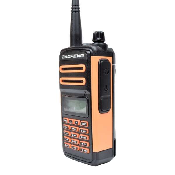 BAOFENG RICETRASMITTENTE DUAL BAND VHF/UHF FM UPGRADED VERSION ARANCIONE (BF-UV5PLUS) - immagine 5