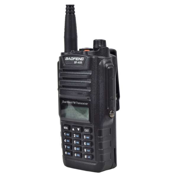 BAOFENG RICETRASMITTENTE DUAL BAND VHF/UHF FM WATERPROOF E DUSTPROOF (BF-A58) - immagine 6
