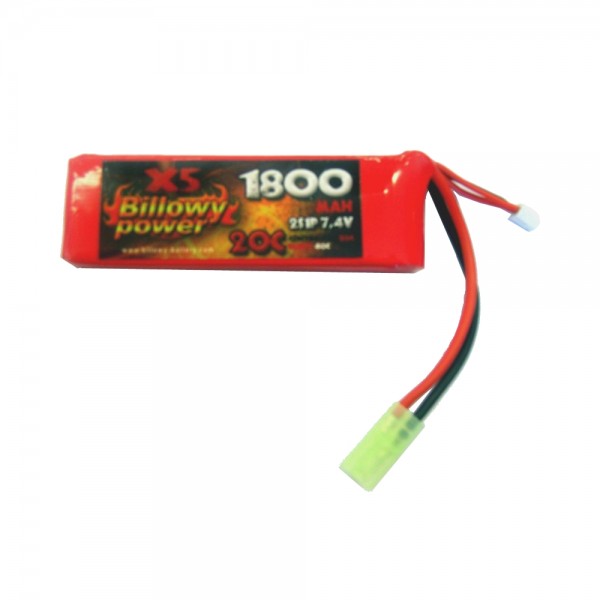 BILLOWY POWER BATTERIA LI-PO 7.4V X 1800MAH 20C (BL-7.4X1800)