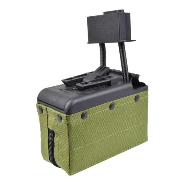 BATTLEAXE CARICATORE ELETTRICO 2000 COLPI PER M249 OLIVE DRAB (D249OD) - immagine 3