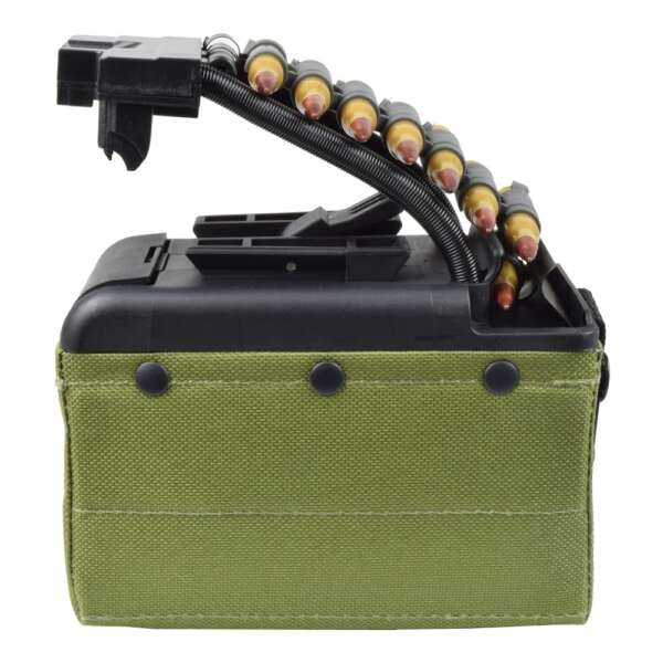 BATTLEAXE CARICATORE ELETTRICO 2000 COLPI PR MK46 MINIMI OLIVE DRAB (MINIMI DRUM OD) - immagine 4