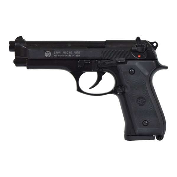 BRUNI PISTOLA A SALVE 92 CALIBRO 8MM FULL AUTO NERA (BR-1301) - immagine 2