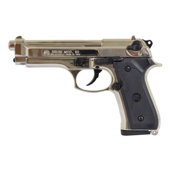 BRUNI PISTOLA A SALVE 92 CALIBRO 9MM NIKEL (BR-1305N) - immagine 2