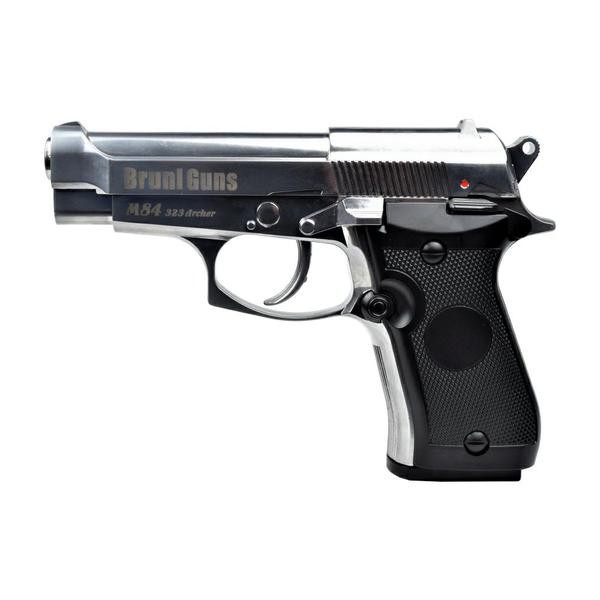 BRUNI PISTOLA CO2 CALIBRO 4,5mm C.N.811 M84 ARGENTO (BR-323MS-IT)