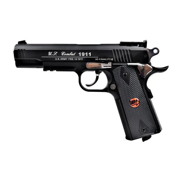 BRUNI PISTOLA CO2 CALIBRO 4,5mm C.N.816 U.S. COMBAT NERA (BR-601MP-IT)