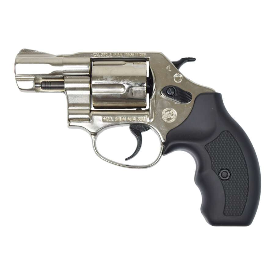 BRUNI REVOLVER A SALVE NEW 380 CANNA CORTA NIKEL (BR-450N)