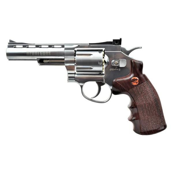 BRUNI REVOLVER CO2 CALIBRO 4,5mm C.N.820 4" ARGENTO (BR-701S)