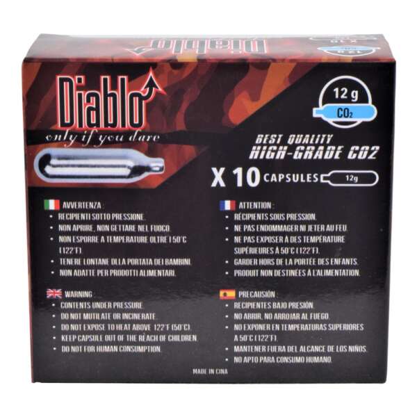 DIABLO BOMBOLETTE CO2 12g SET DA 10 PEZZI (C10DIABLO) - immagine 2