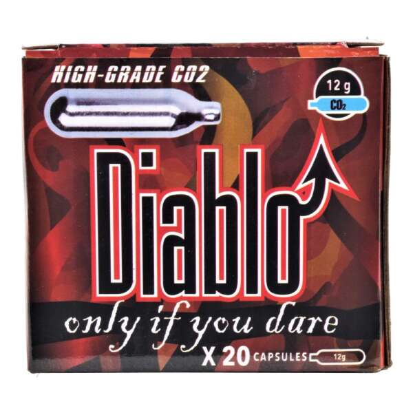 DIABLO BOMBOLETTE CO2 12g SET DA 20 PEZZI (C20DIABLO) - immagine 2