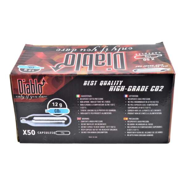 DIABLO BOMBOLETTE CO2 12g SET DA 50 PEZZI (C50DIABLO) - immagine 2