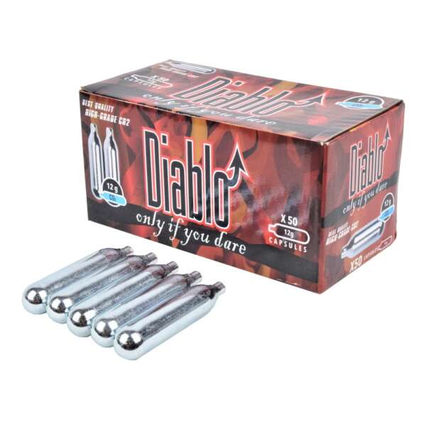 DIABLO BOMBOLETTE CO2 12g SET DA 50 PEZZI (C50DIABLO) - immagine 3
