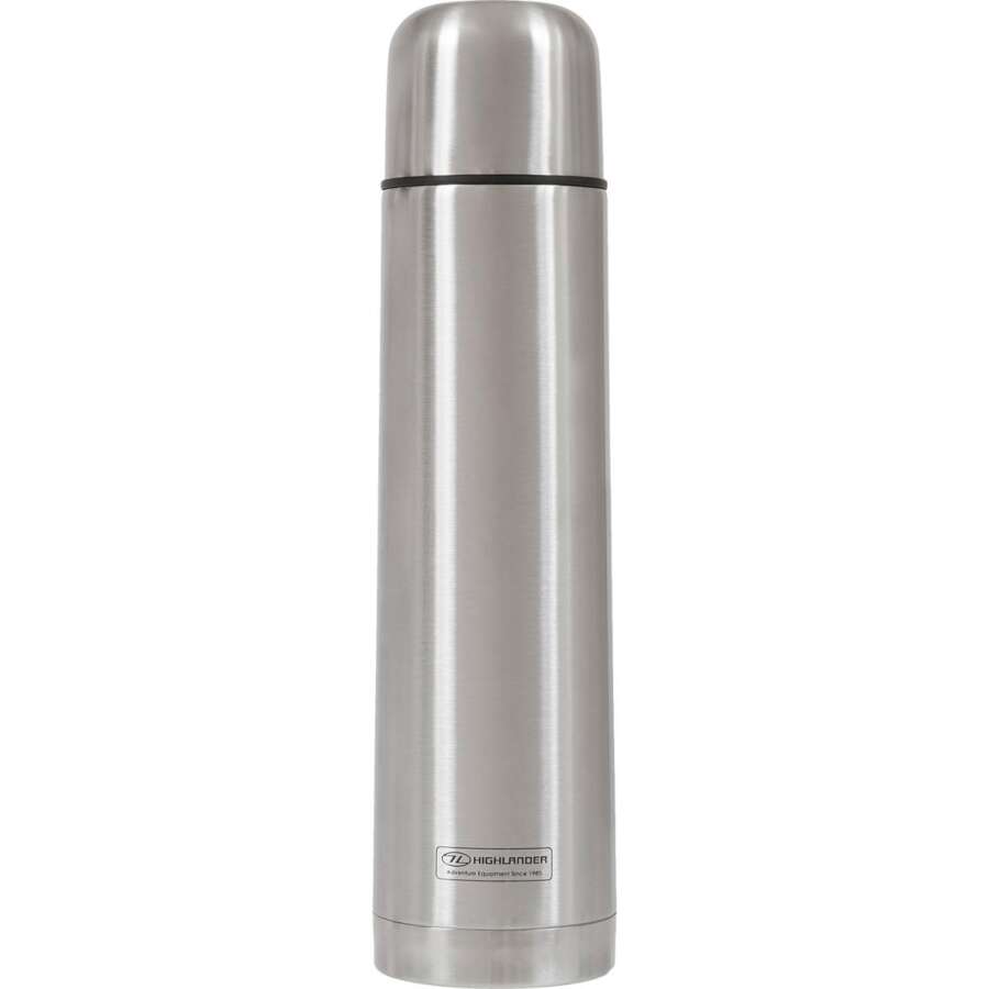 HIGHLANDER Duro Insulated Flask Silver, 1lt ALUMINIUM GREY