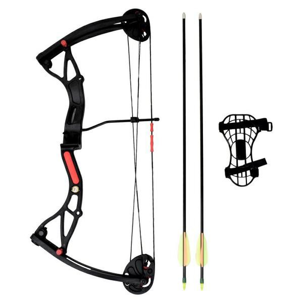 EK ARCHERY ARCO COMPOUND PER RAGAZZI BUSTER 15-29 LIBBRE NERO (CO-034B)