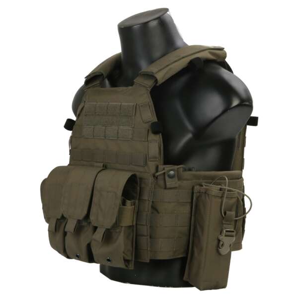 EMERSONGEAR BLUE LABEL TACTICAL VEST RANGER GREEN (EMB7440RG) - immagine 3