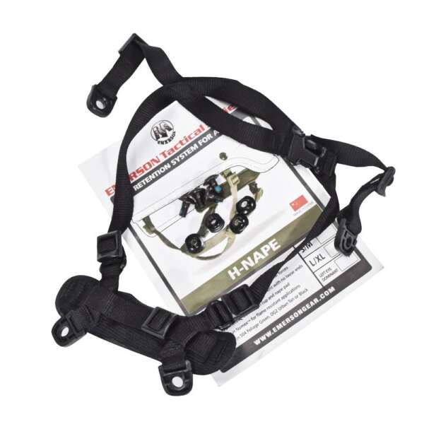 EMERSONGEAR CINGHIA SOTTOMENTO PER ELMETTI MICH/ACH NERA (EM5660) - immagine 4