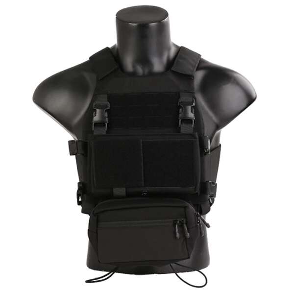 EMERSONGEAR COMBAT TACTICAL VEST CON CHEST RIG NERO (EM7407B) - immagine 2