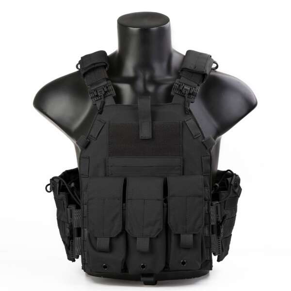 EMERSONGEAR PLATE CARRIER CON SGANCIO RAPIDO NERO (EM7405B) - immagine 2