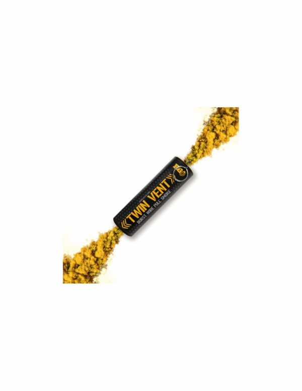 ENOLA GAYE TWIN VENT II Wire Pull® Smoke Grenade - giallo