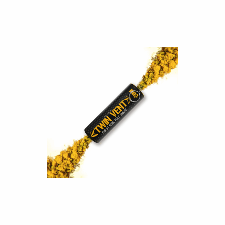 ENOLA GAYE TWIN VENT II Wire Pull® Smoke Grenade - giallo