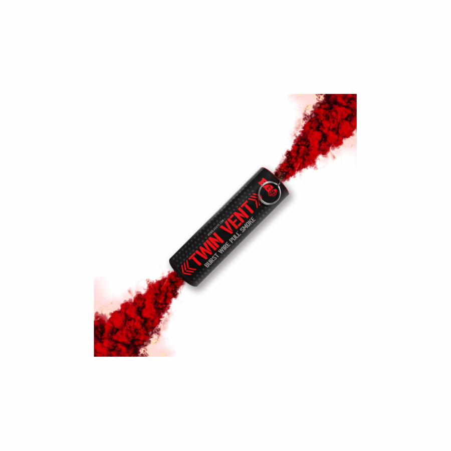 ENOLA GAYE TWIN VENT II Wire Pull® Smoke Grenade - rossa