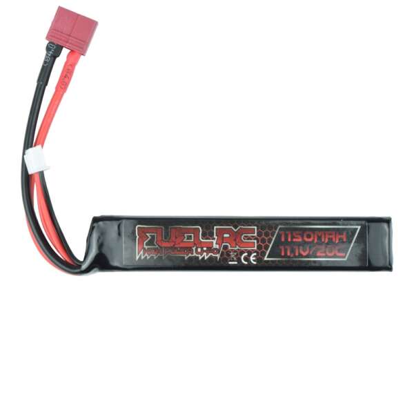 FUEL BATTERIA LI-PO 11.1V x 1150MAH 20C STICK CONNETTORE DEANS (FL-11.1X1150-DE) - immagine 2