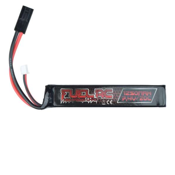 FUEL BATTERIA LI-PO 7.4V x 1250MAH 20C STICK (FL-7.4X1250) - immagine 2