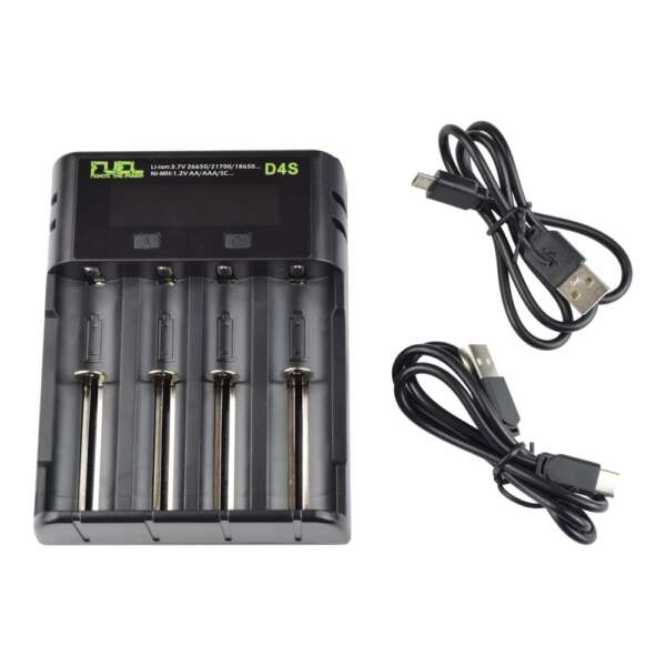 FUEL CARICABATTERIE USB Ni-MH - Ni-CD - Li-ION (FL-D4S) - immagine 2
