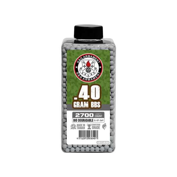 G&G PALLINI BIODEGRADABILI 0.40G BOTTIGLIA 2700 BB GRIGI (G07269)