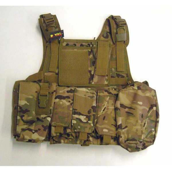 ROYAL GILET TATTICO CIRAS  CON 7 TASCHE (RP-048) - MULTICAM