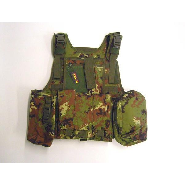 ROYAL GILET TATTICO CIRAS  CON 7 TASCHE (RP-048) - VEGETATO ITALIANO