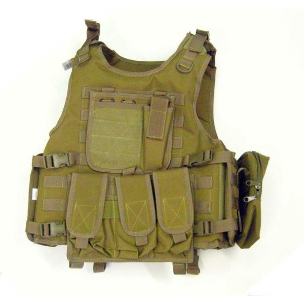 ROYAL CORPETTO TATTICO TAN 8 TASCHE E SISTEMA MOLLE (RP-322) - TAN