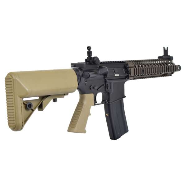 GOLDEN EAGLE FUCILE A GAS DANIEL DEFENSE MK18 TWO-TONE NERO/TAN (GE-6593MT) - immagine 7